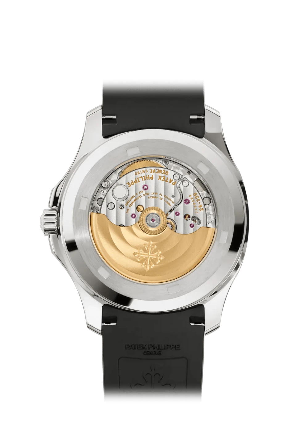 Patek Philippe Aquanaut 5167A-001 sapphire caseback and self-winding movement