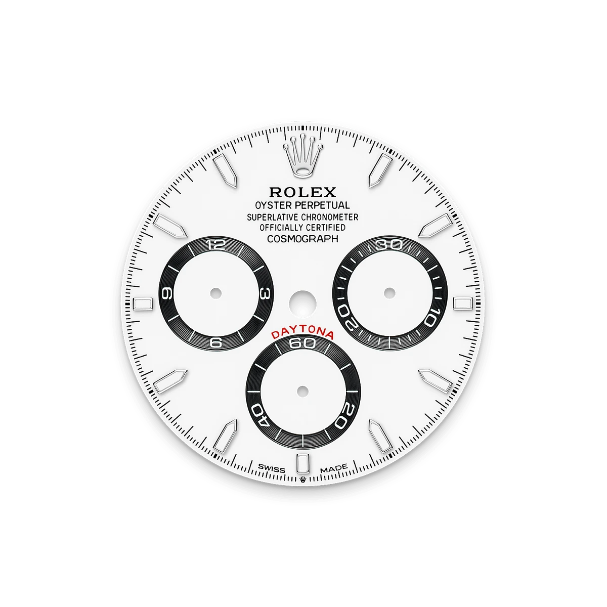 Rolex Daytona 126500LN white dial with three black counter rings