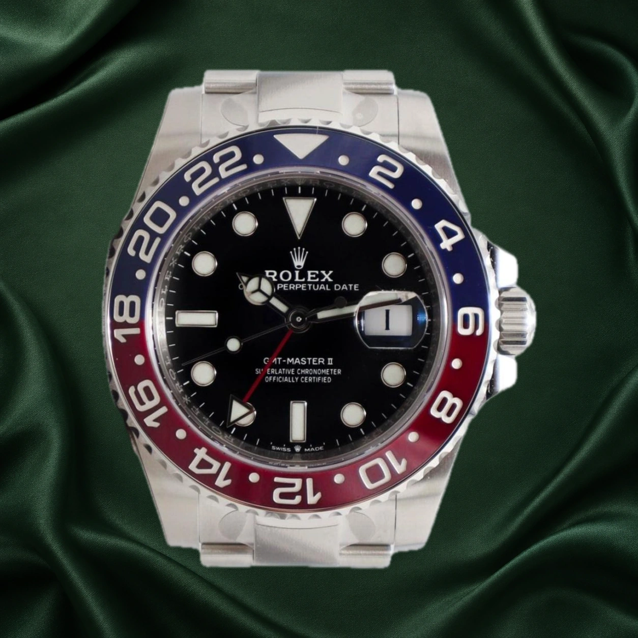 Rolex GMT Master II Pepsi Oyster 126710BLRO · partner reference illustration
