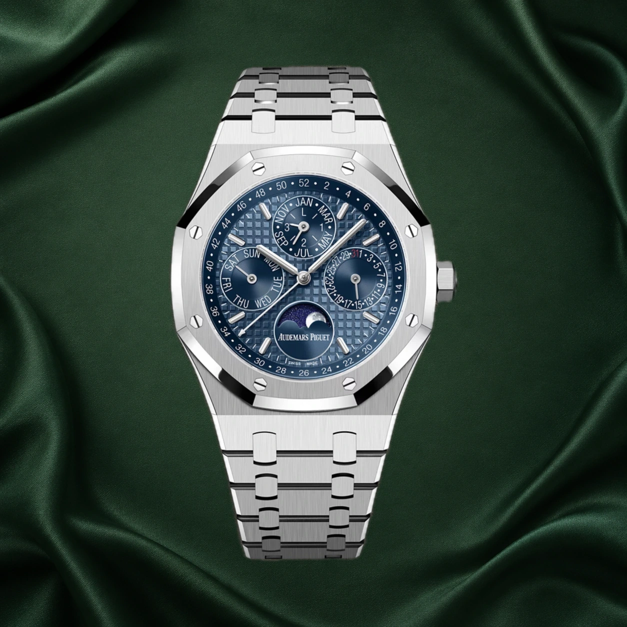 Audemars Piguet Royal Oak Perpetual Calendar 26574ST Blue Dial Stainless Steel 26574 41mm · partner reference illustration