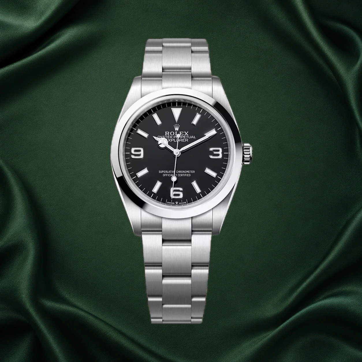 Rolex Explorer I 36mm Black 124270 · partner reference illustration