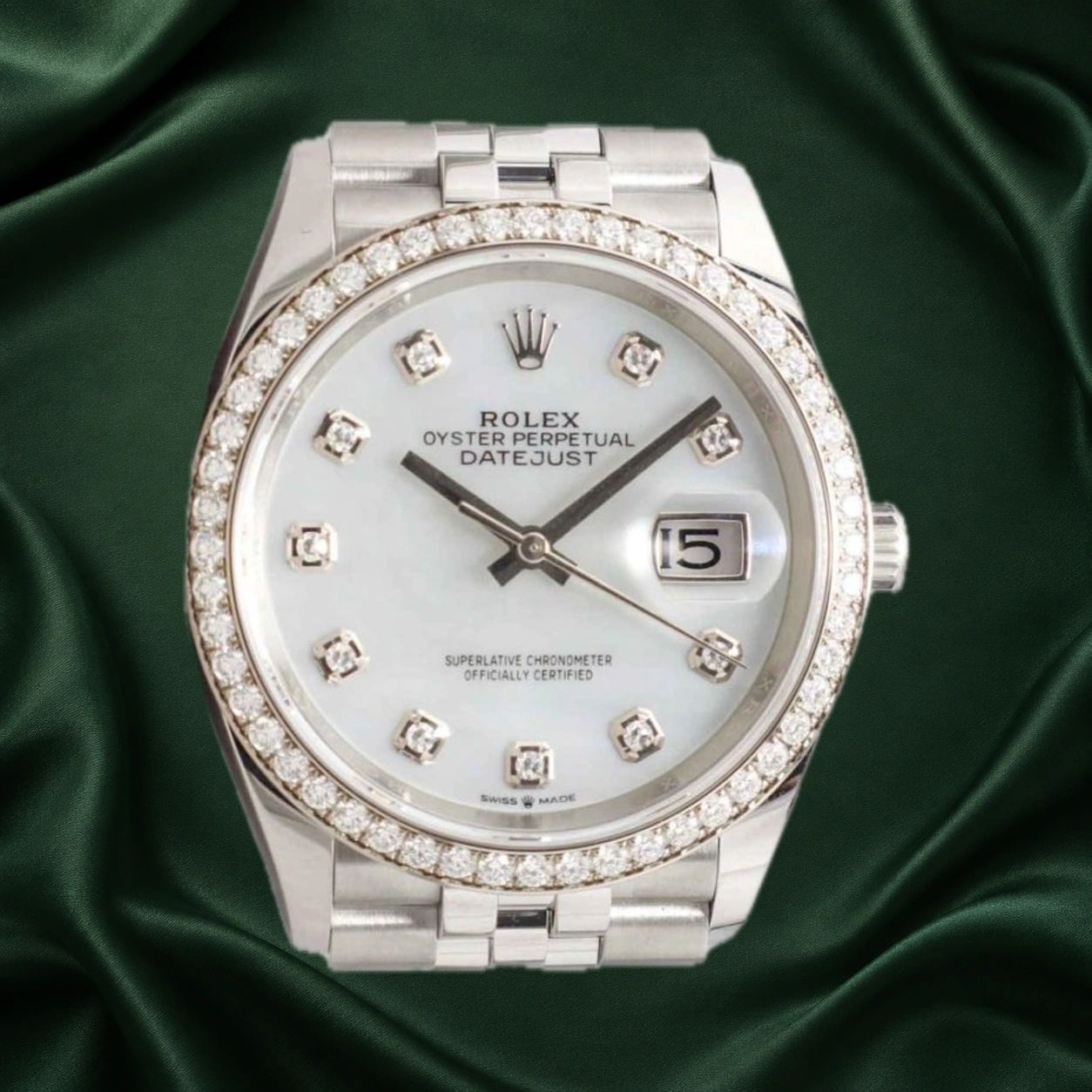 Rolex Datejust Jubilee 126284RBR · partner reference illustration