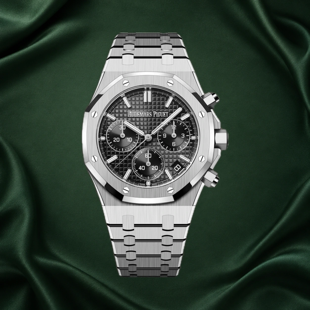 Audemars Piguet Royal Oak Chronograph 26240ST Black Dial 41mm 26240 · partner reference illustration