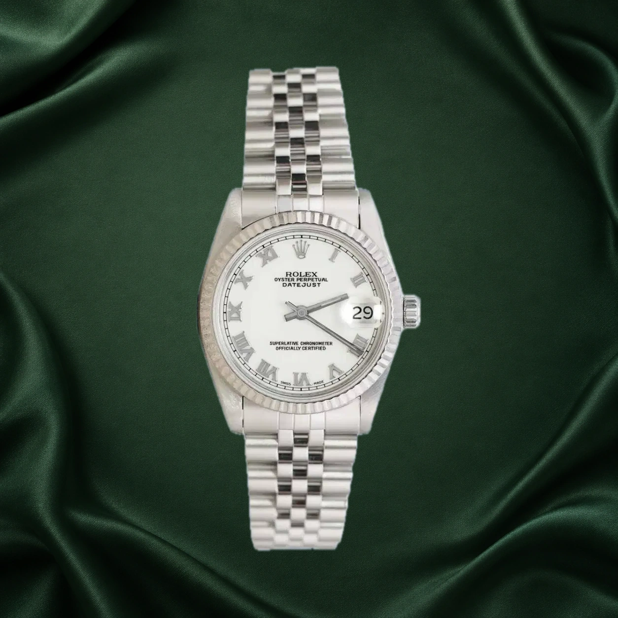 Rolex Datejust 68274 White Roman Jubilee · partner reference illustration