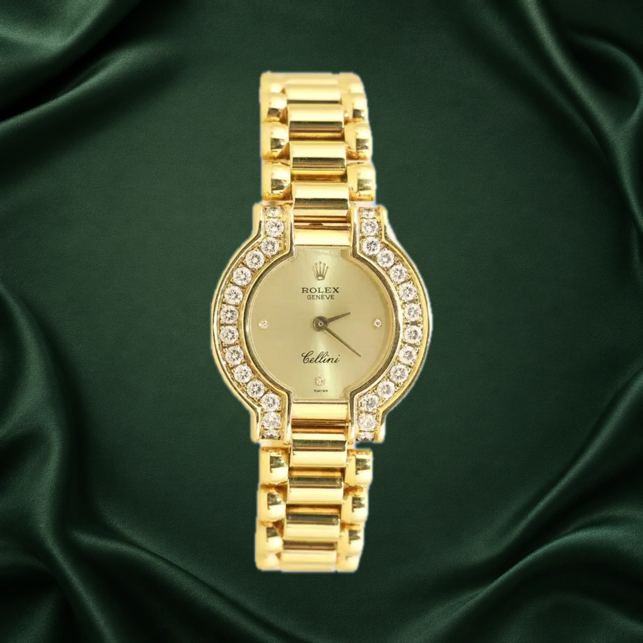 Rolex Cellini 2253 Champagne w Diamonds Bracelet · partner reference illustration