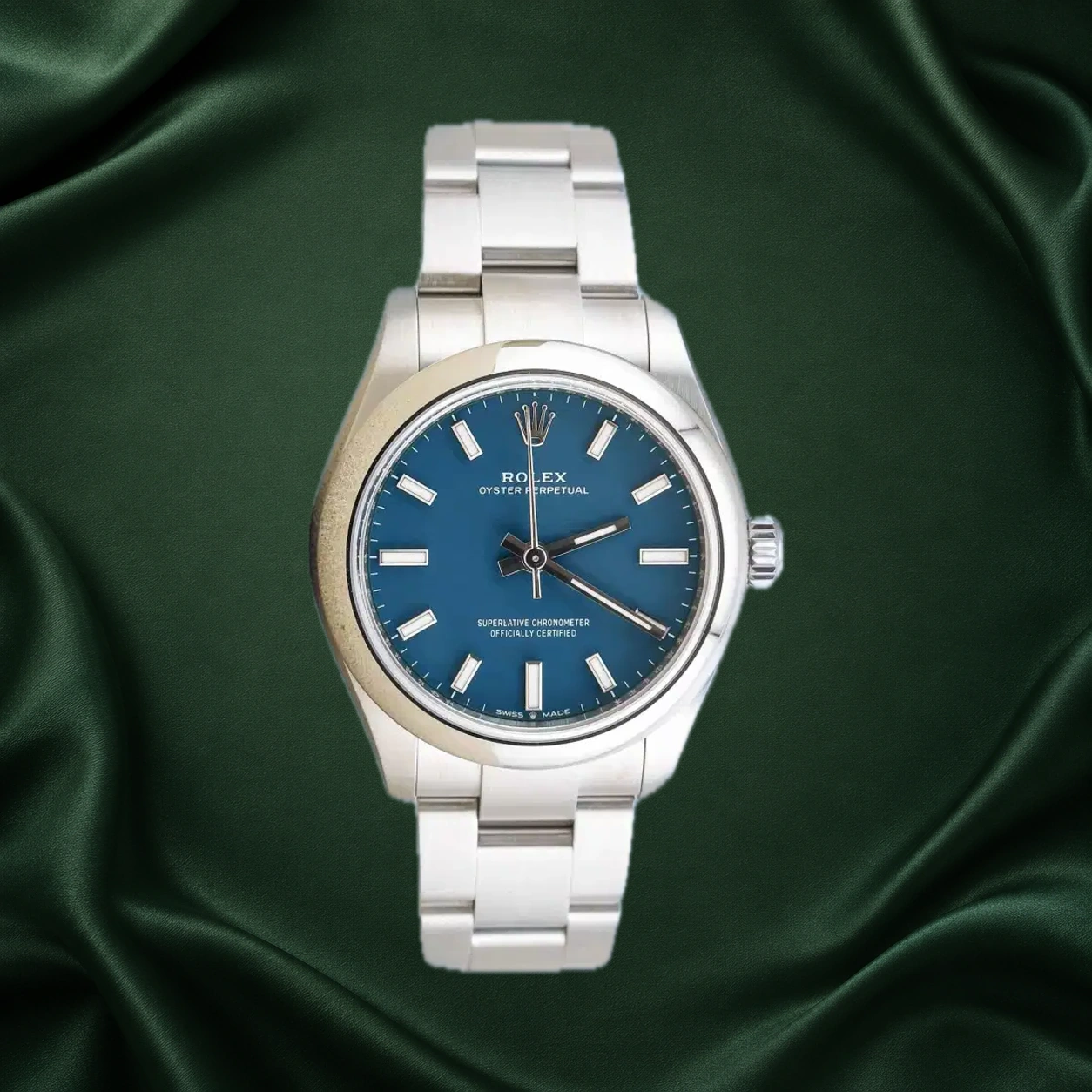 Rolex Oyster Perpetual 277200 Med Blue Oyster · partner reference illustration