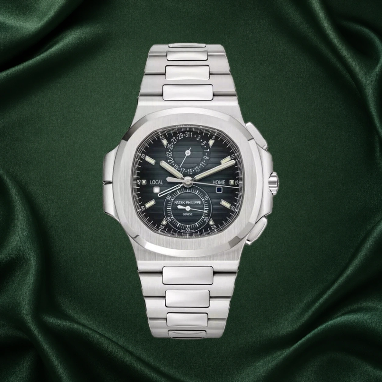 Patek Philippe Nautilus Flyback Chronograph 5990/1A Blue Dial Stainless Steel 5990 · partner reference illustration