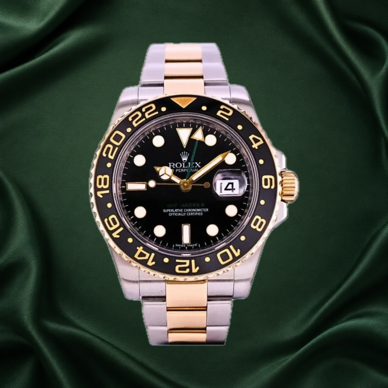 Rolex GMT Master II Oyster 116713LN · partner reference illustration