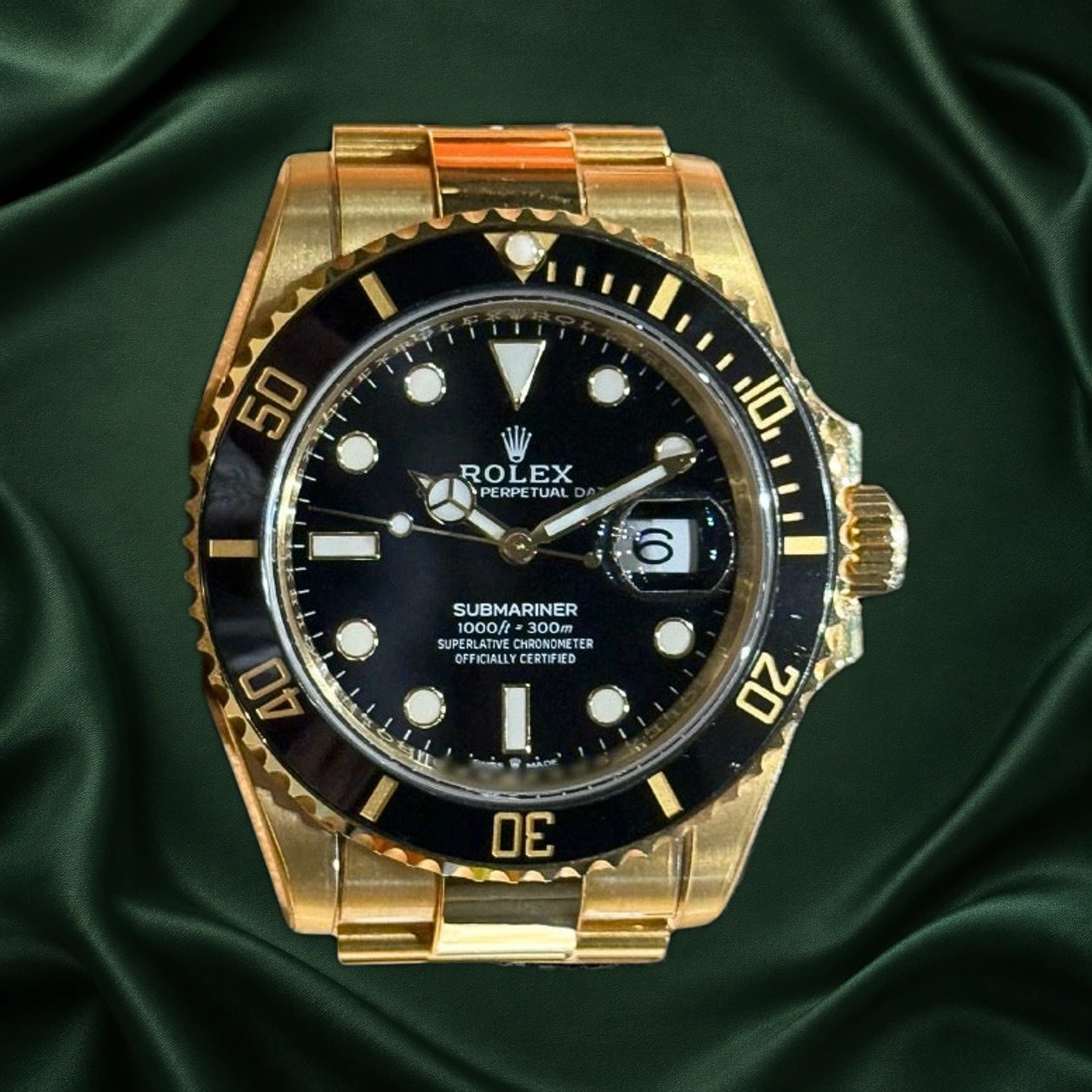 Rolex Submariner Yellow Gold 126618LN Black Dial 126618 · partner reference illustration
