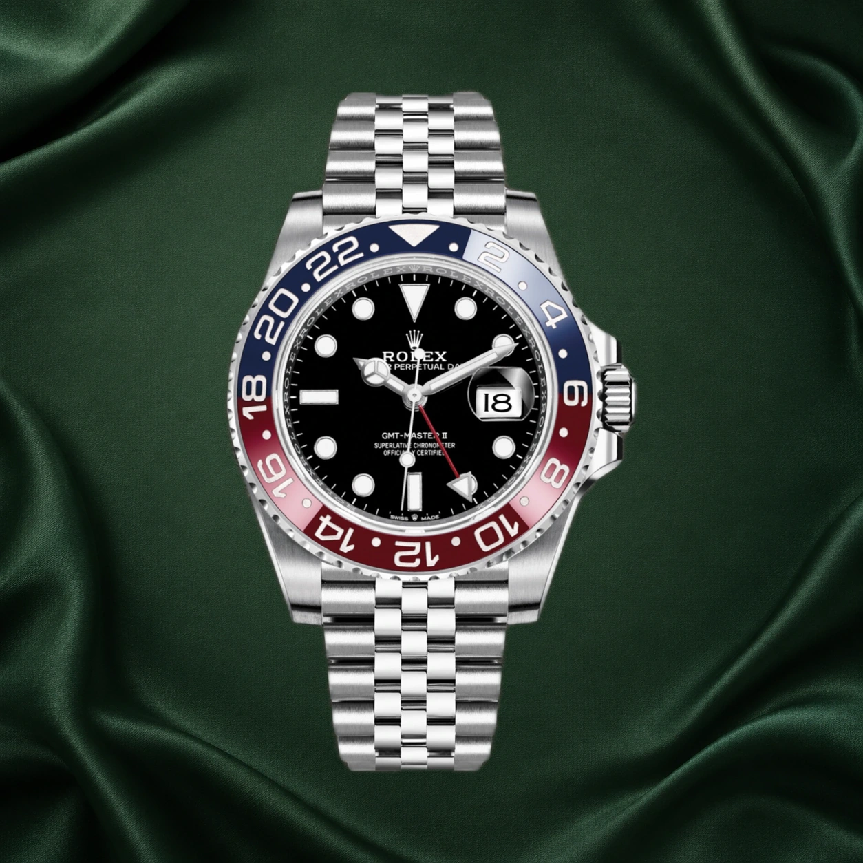Rolex GMT-Master II Pepsi Jubilee 126710BLRO 126710 · partner reference illustration