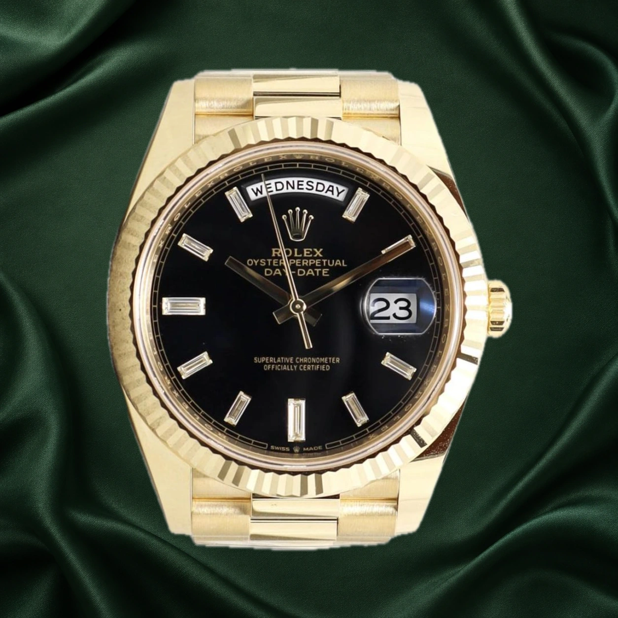 Rolex Daydate Black Candy President 228238 · partner reference illustration