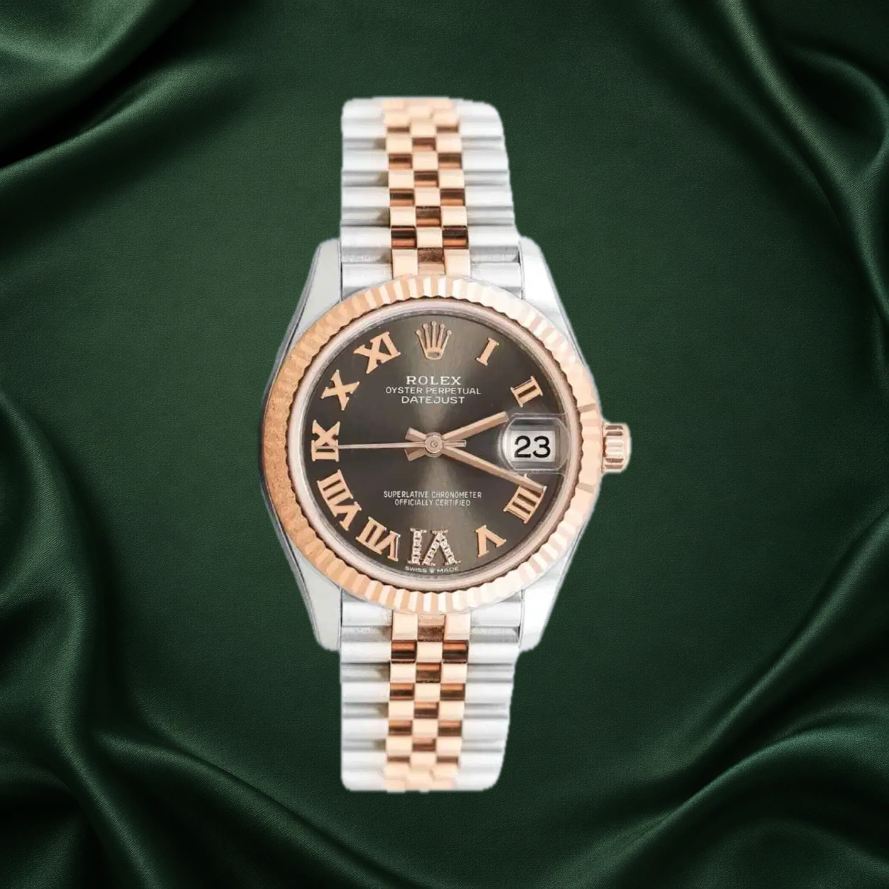 Rolex Datejust 278271 Slate Grey w Roman VI Diamonds Jubilee · partner reference illustration