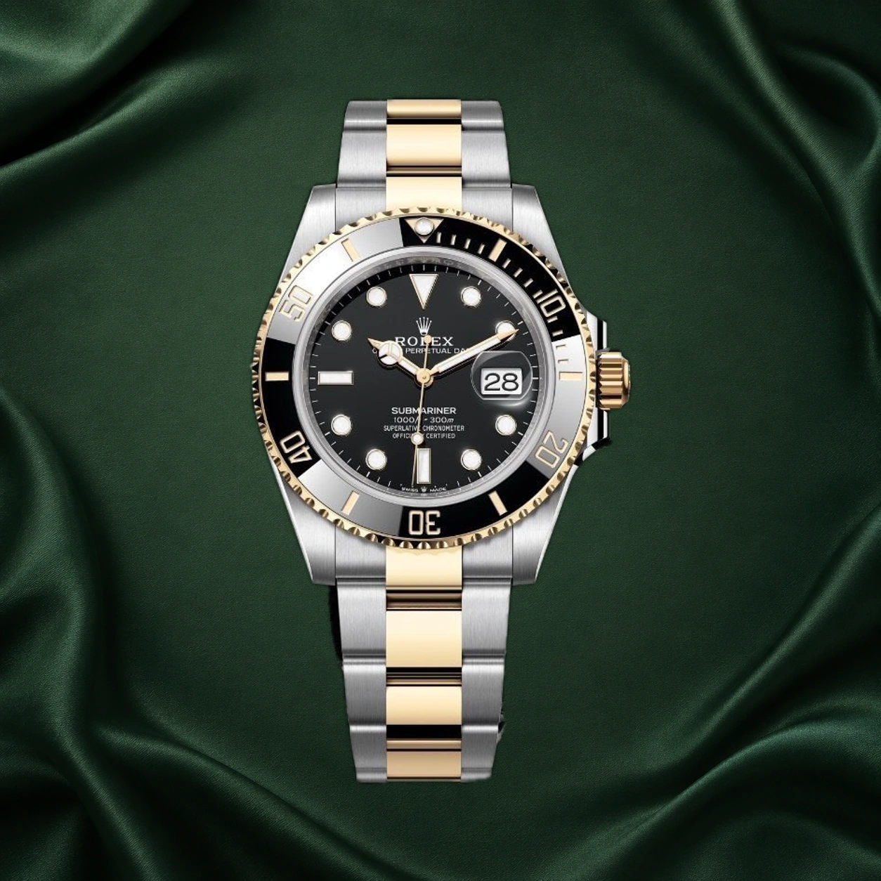 Rolex Submariner Two-tone Yellow Gold 126613LN Black Dial 126613 · partner reference illustration