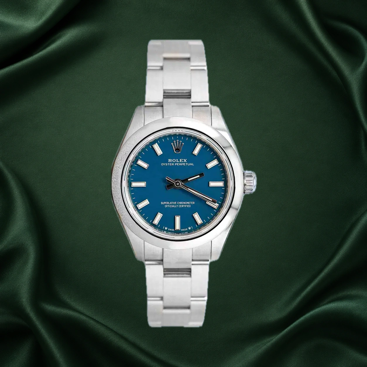 Rolex Oyster Perpetual 276200 Med Blue Oyster · partner reference illustration