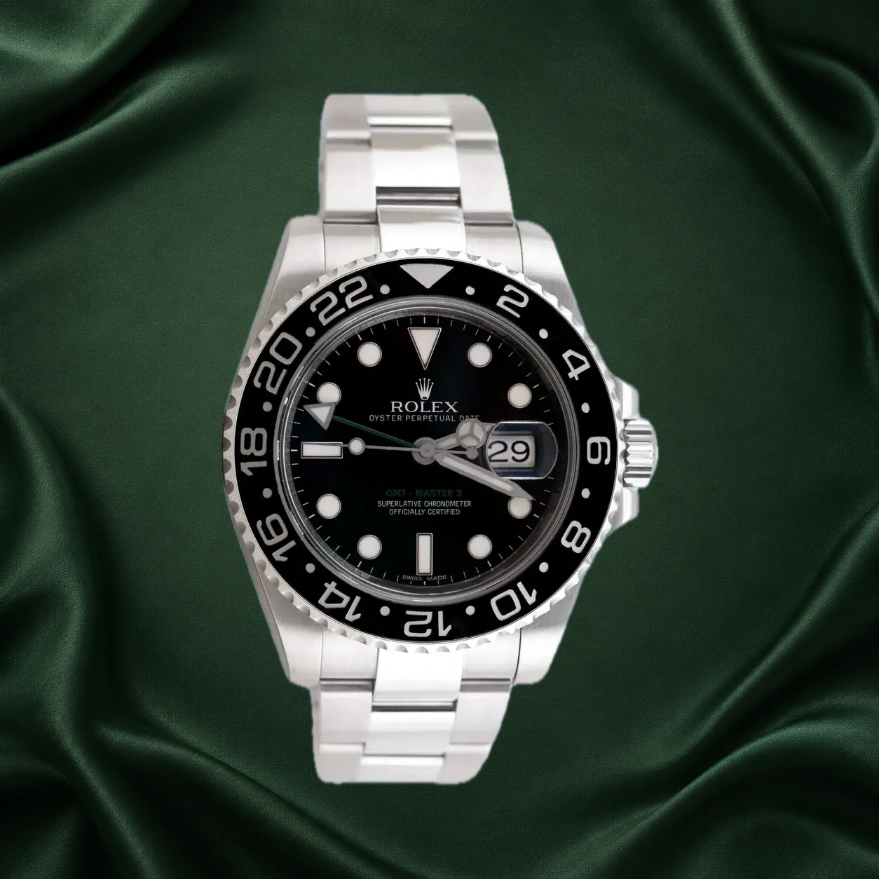 Rolex GMT Master II 116710LN Black Oyster · partner reference illustration