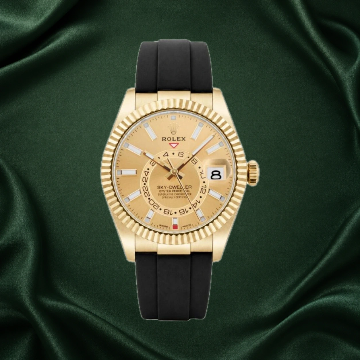 Rolex Sky Dweller Oysterflex 326238 · partner reference illustration