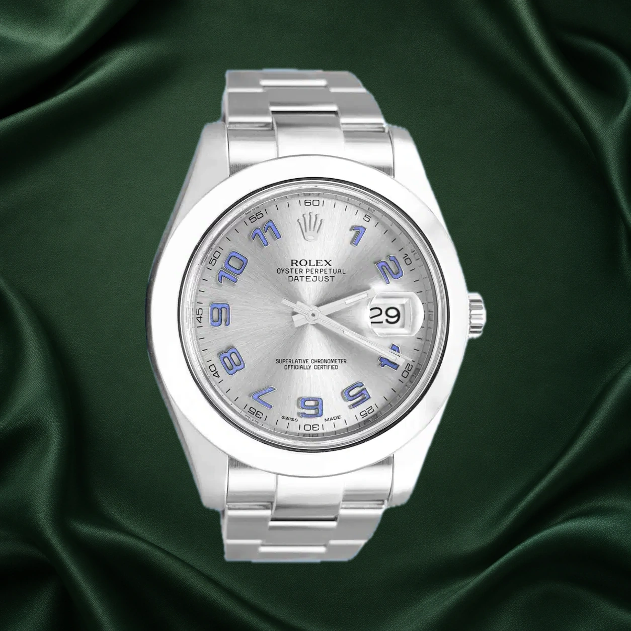 Rolex Datejust II 116300 Rhodium Arabic Numerals Oyster · partner reference illustration
