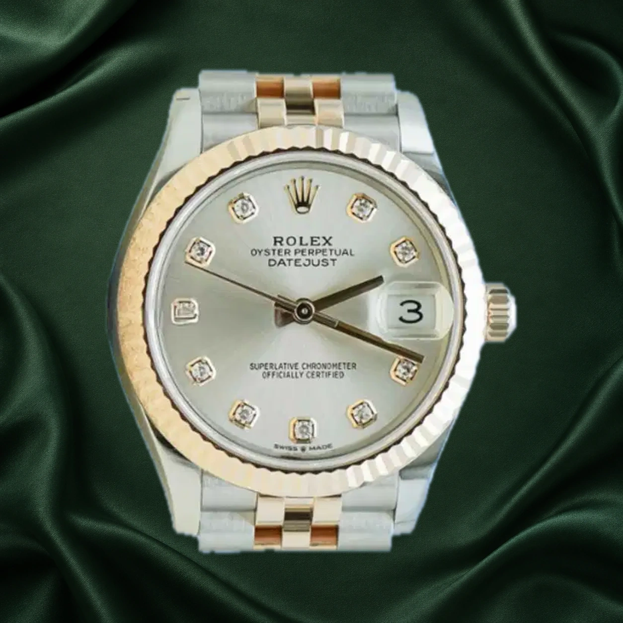 Rolex Datejust 278271 Silver w 10 Point Diamonds Jubilee · partner reference illustration