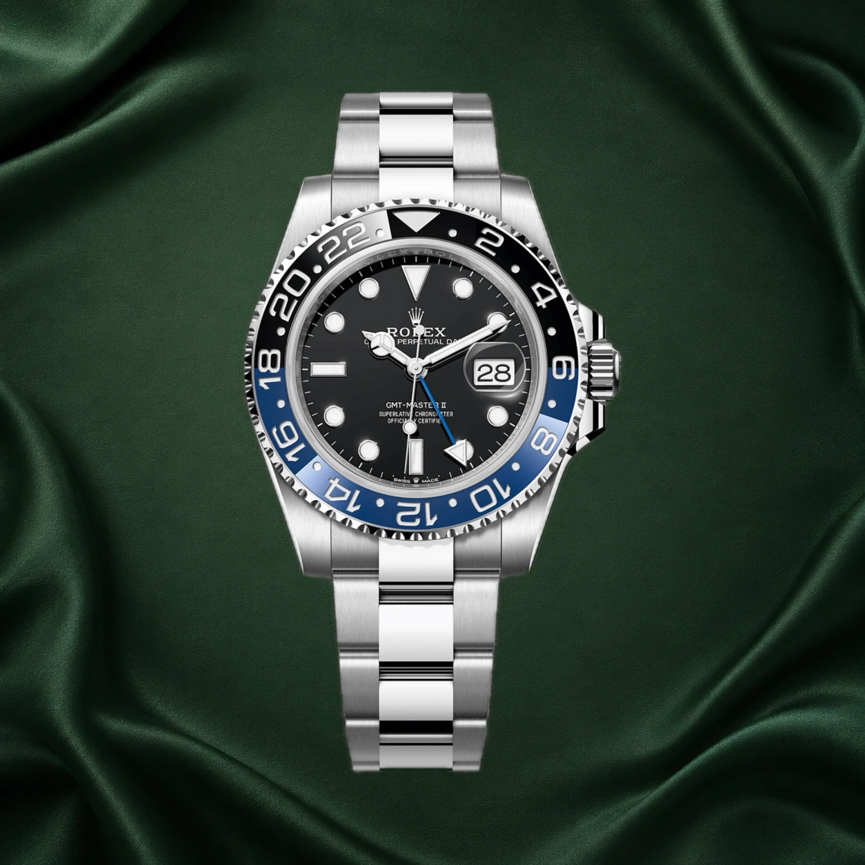 Rolex GMT-Master II Batman Oyster 126710BLNR 126710 · partner reference illustration