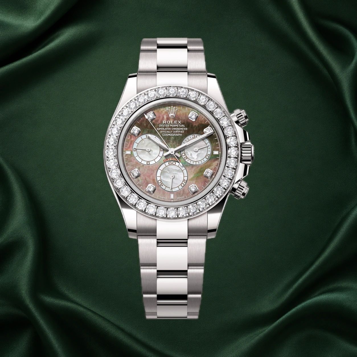 Rolex Daytona White Gold 126579RBR Black Mother of Pearl 126579 40mm · partner reference illustration
