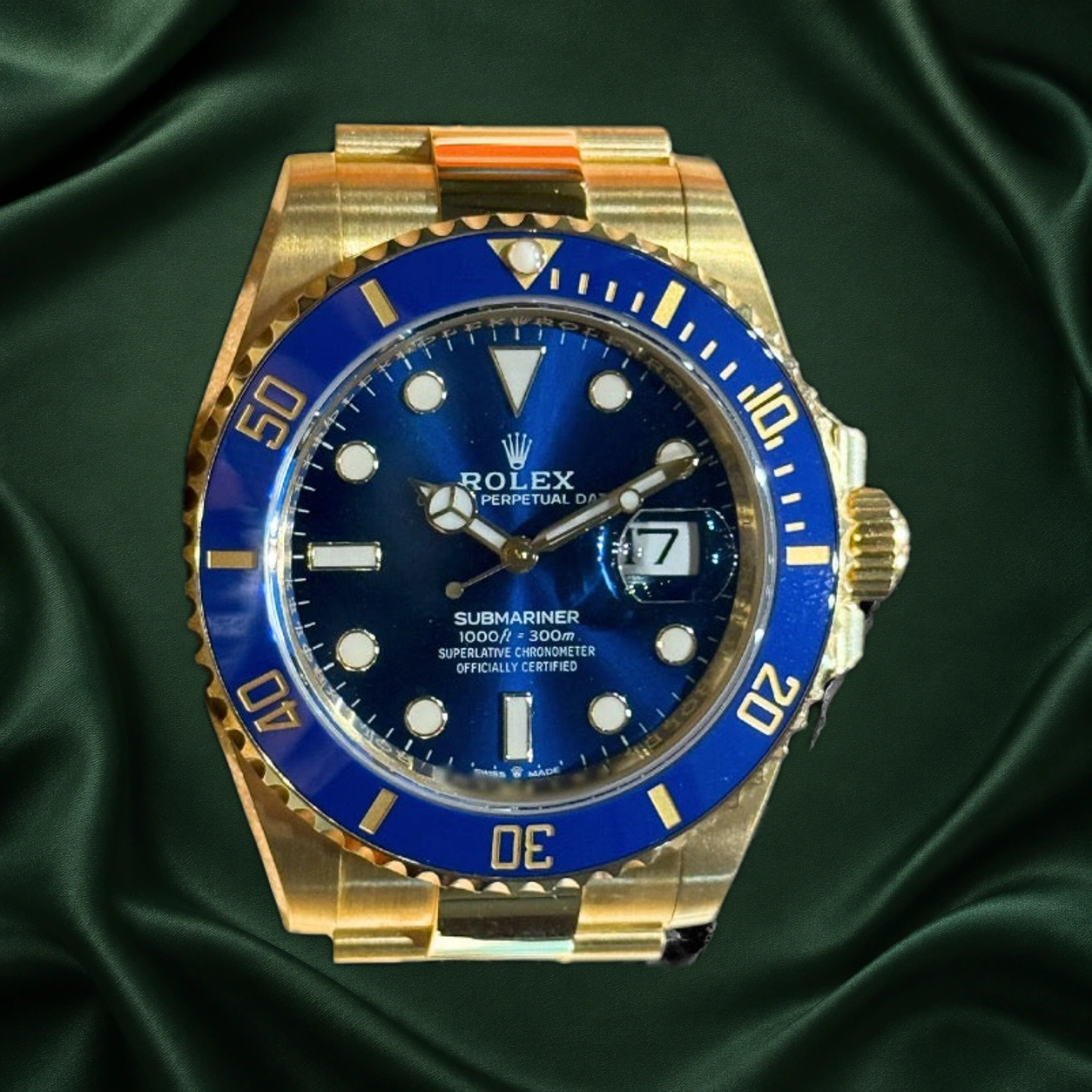 Rolex Submariner Yellow Gold 126618LB Blue Dial 126618 · partner reference illustration