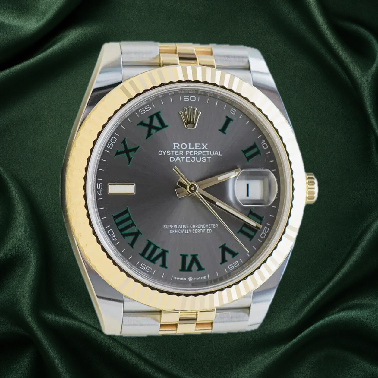 Rolex Datejust 126333 Wimbledon Jubilee · partner reference illustration