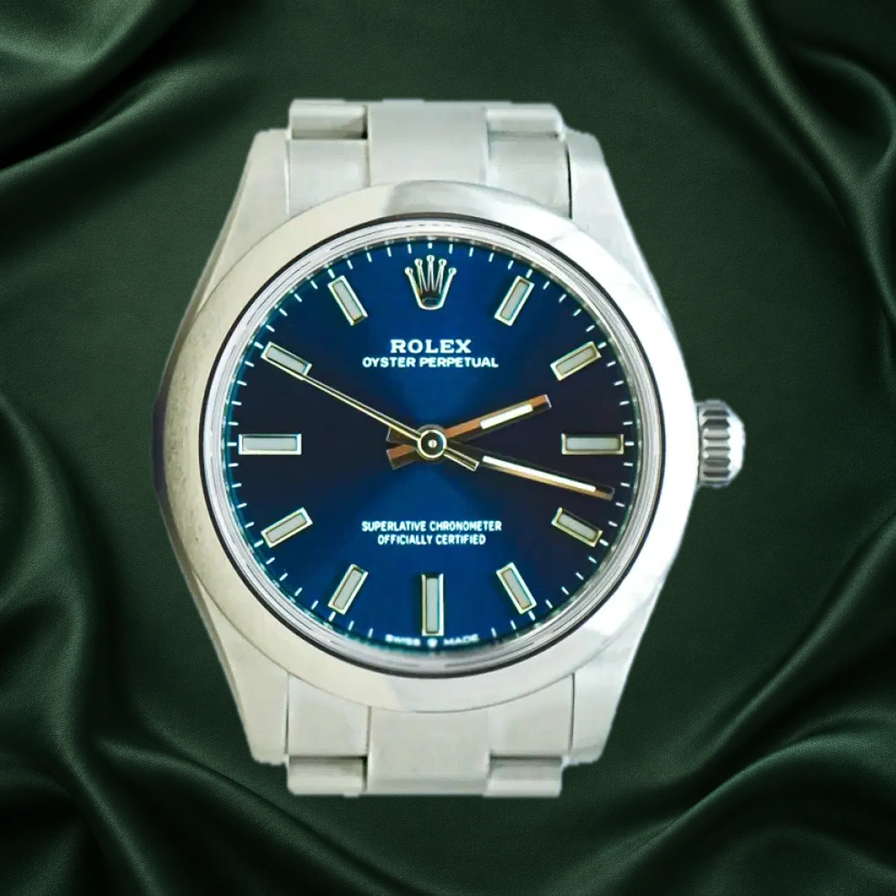 Rolex Oyster Perpetual 277200 Bright Blue Oyster · partner reference illustration