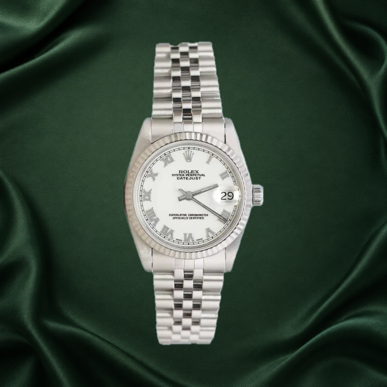 Rolex Datejust 68274 White Roman Jubilee · partner reference illustration