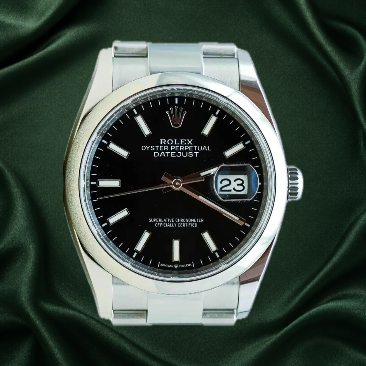 Rolex Datejust 126200 Black Oyster · partner reference illustration