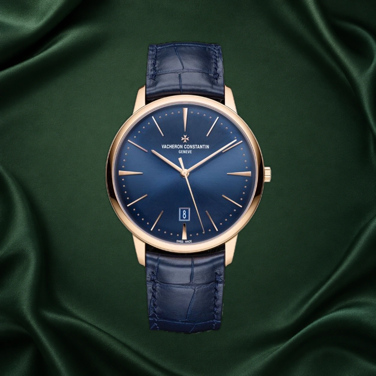 Vacheron Constantin Patrimony 40mm Rose Gold Blue Dial 85180/000R-B515 · partner reference illustration