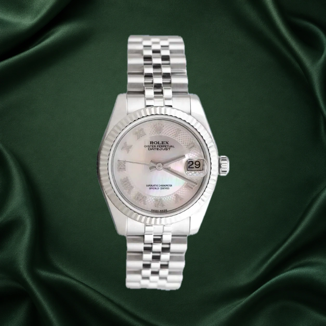 Rolex Datejust 178274 Myriad MOP w Roman Jubilee · partner reference illustration