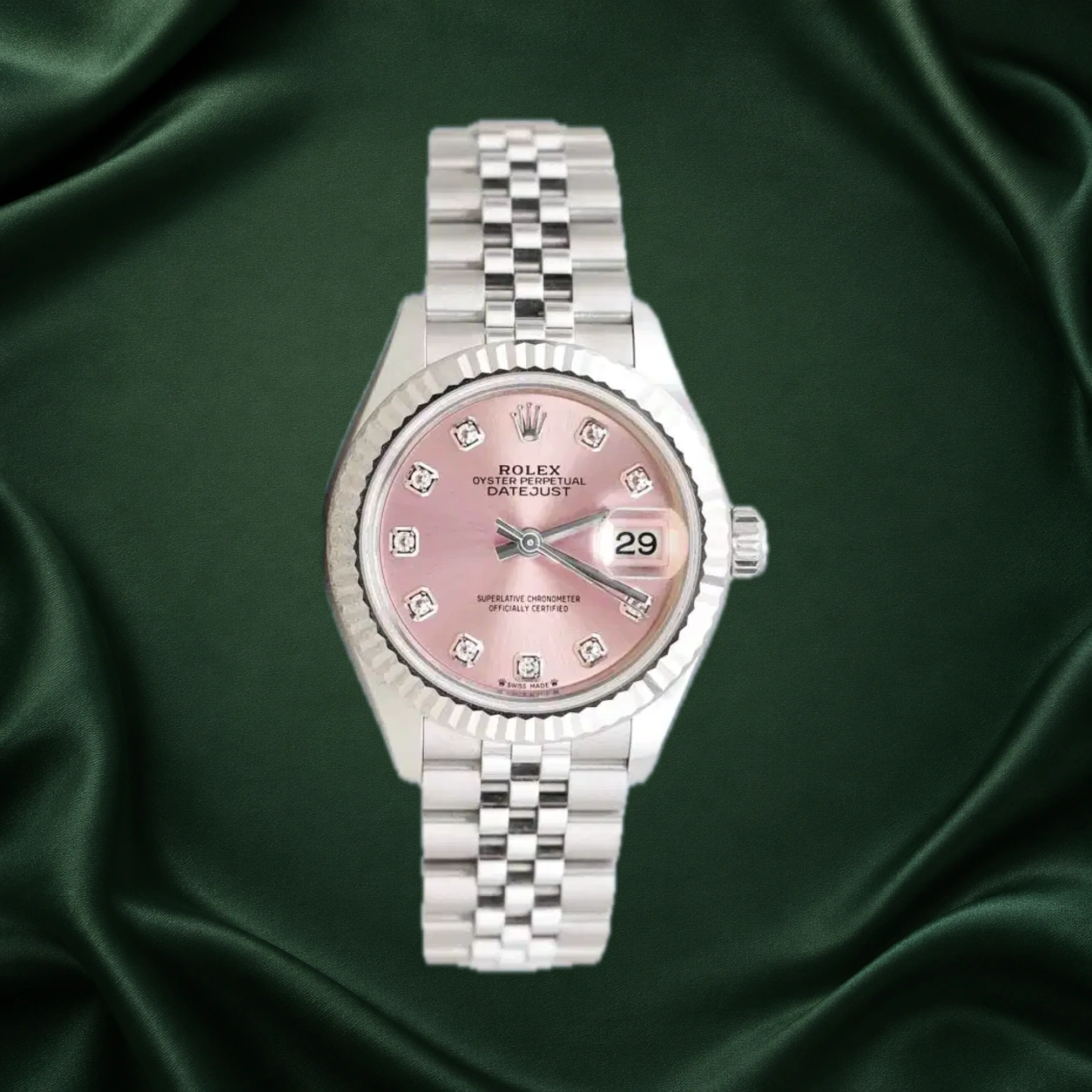Rolex Datejust 279174 Pink w 10 Point Diamonds Jubilee · partner reference illustration