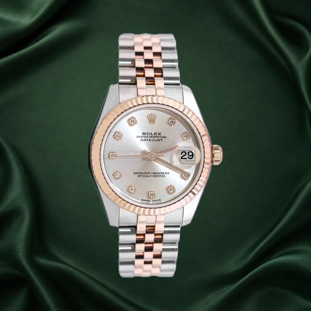 Rolex Datejust 178271 Silver w 10 Point Diamonds Jubilee · partner reference illustration