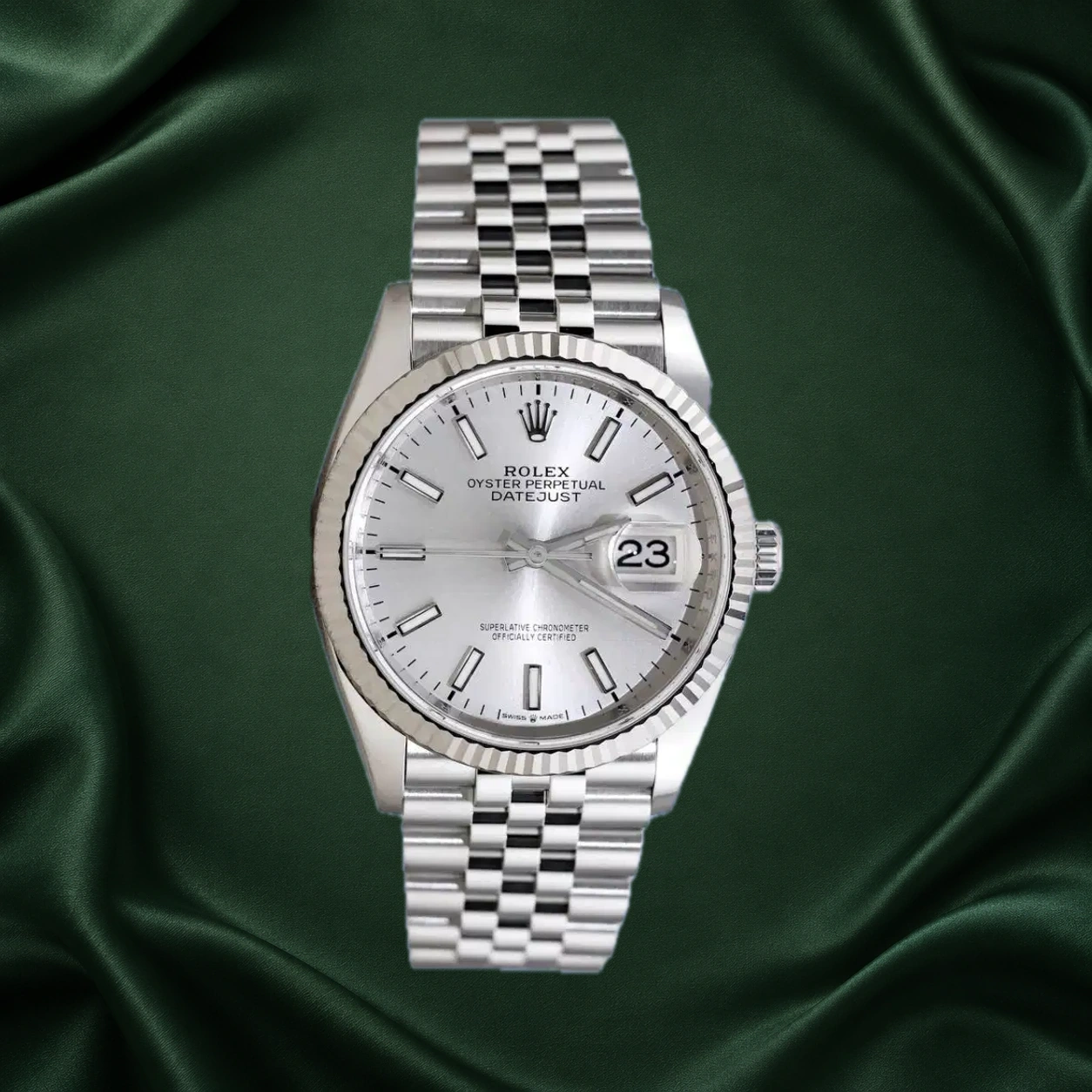 Rolex Datejust 126234 Silver Jubilee · partner reference illustration