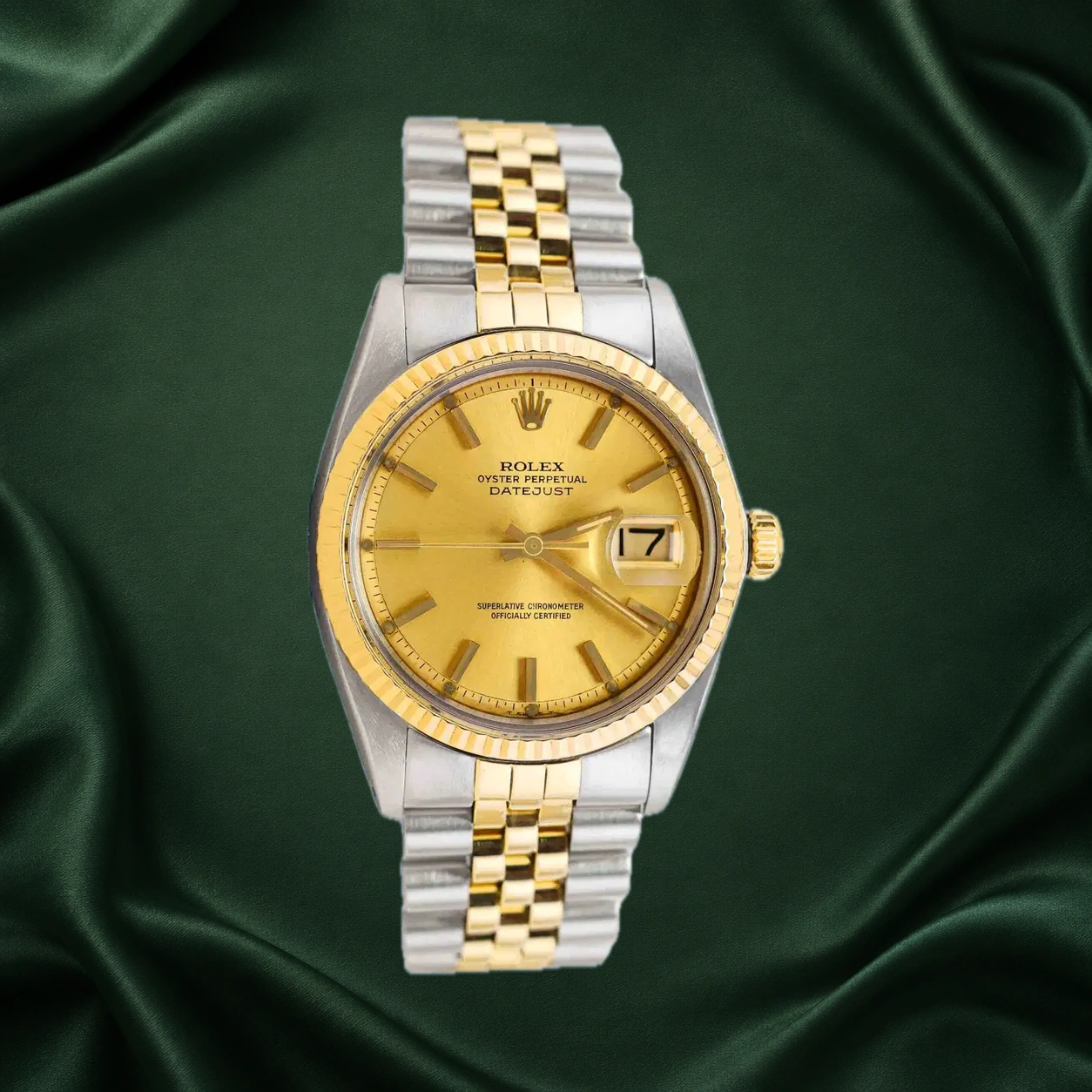 Rolex Datejust 1601 Champagne Jubilee · partner reference illustration