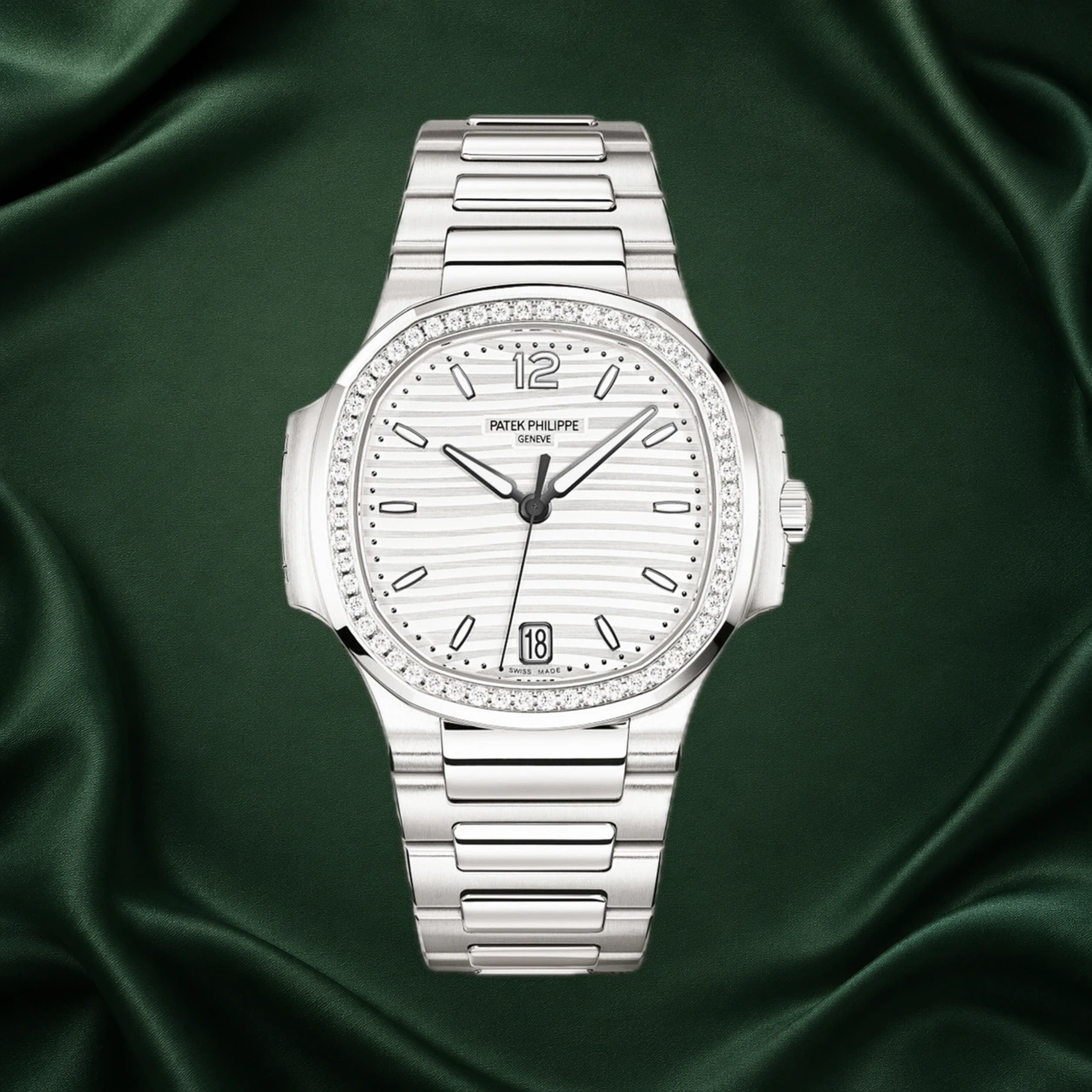 Patek Philippe Nautilus 7118/1200A White Dial w Diamond 7118 · partner reference illustration