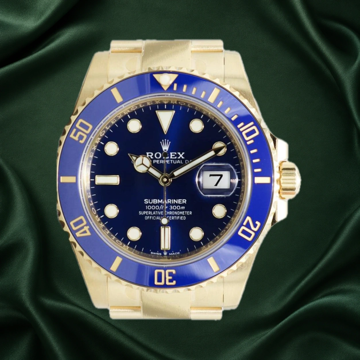 Rolex Submariner Sunburst Oyster 126618LB · partner reference illustration
