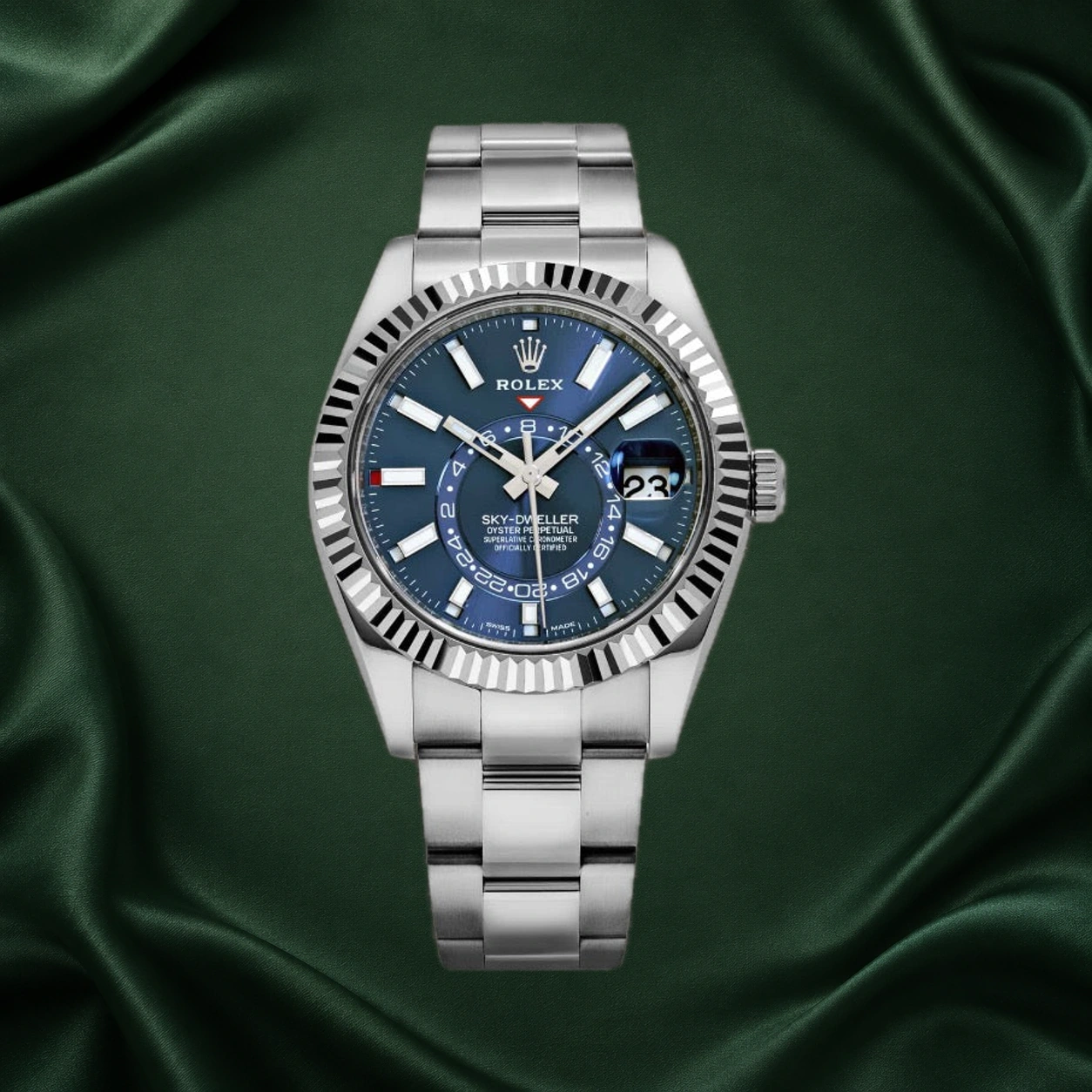 Rolex Sky Dweller 42mm Blue Dial 326934 Oyster Skydweller · partner reference illustration