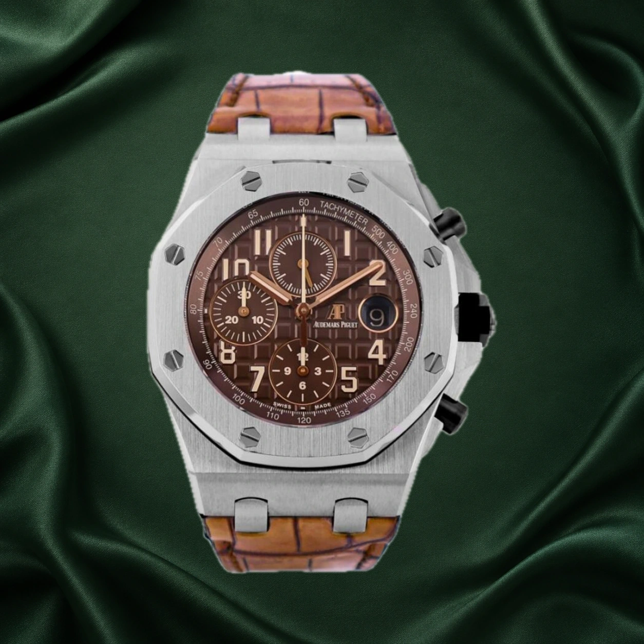 Audemars Piguet Royal Oak Offshore Havana Leather 26470ST.OO.A820CR.01 · partner reference illustration