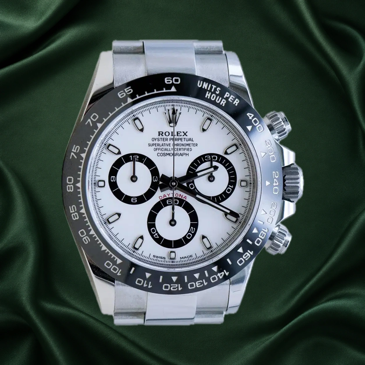 Rolex Daytona Panda 116500LN White Oyster · partner reference illustration