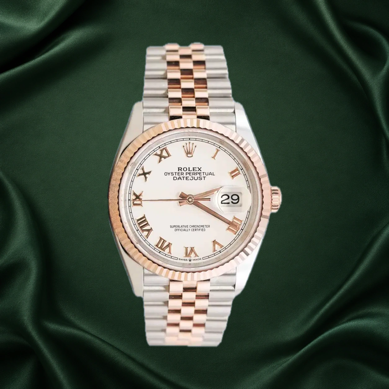 Rolex Datejust 126231 White Roman Jubilee · partner reference illustration