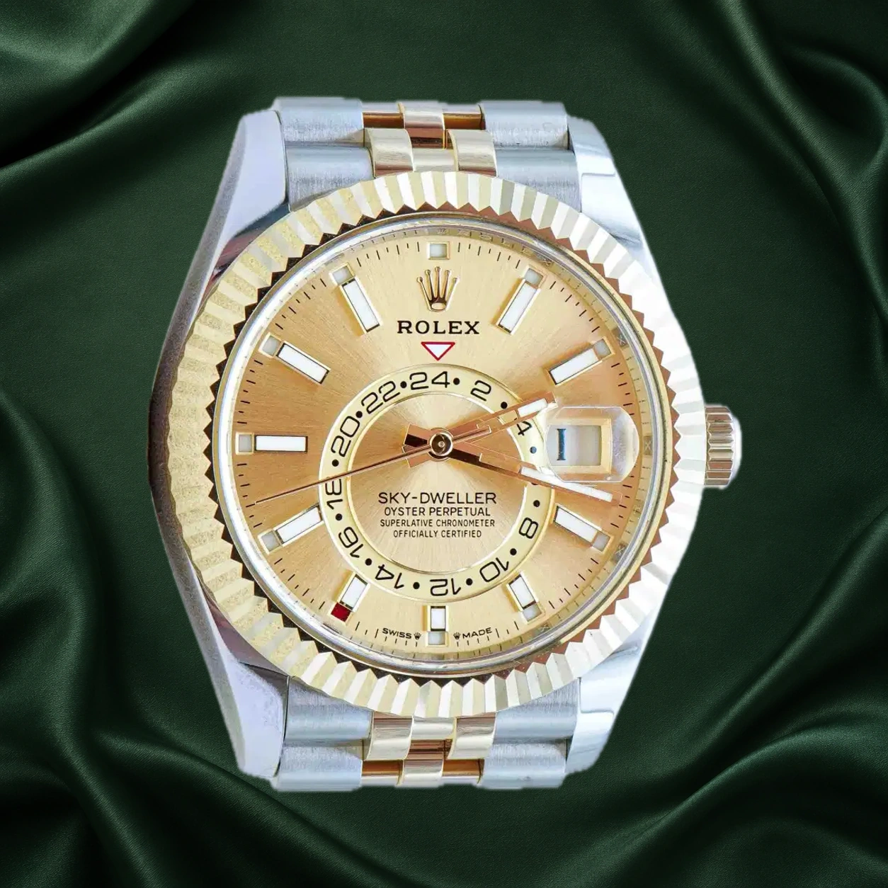 Rolex Sky Dweller 336933 Champagne Jubilee · partner reference illustration