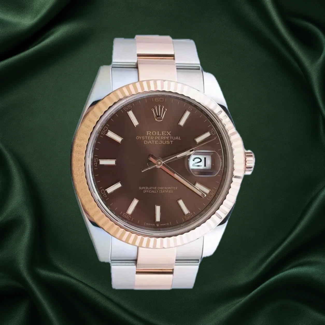 Rolex Datejust 126331 Chocolate Oyster · partner reference illustration