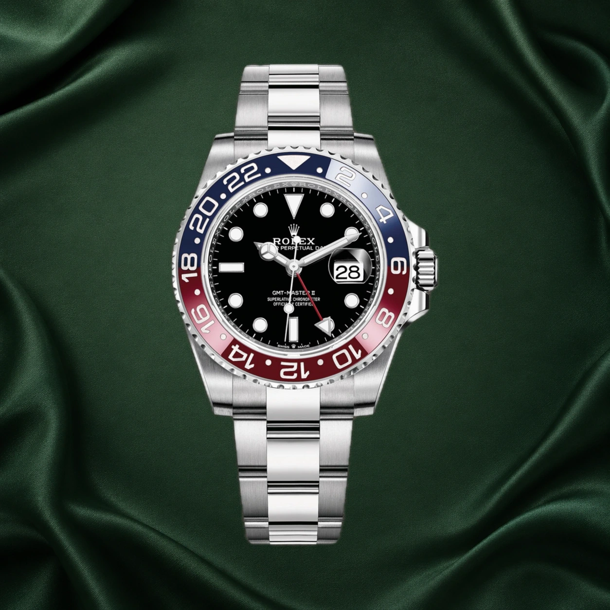 Rolex GMT-Master II Pepsi Oyster 126710BLRO 126710 · partner reference illustration