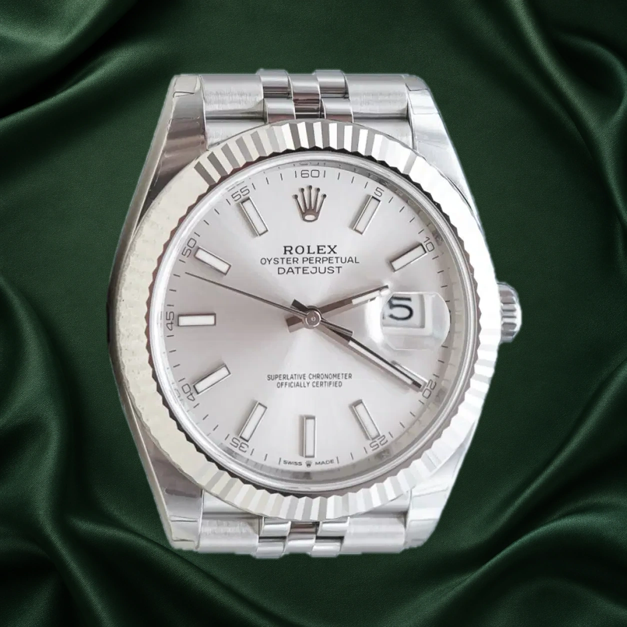 Rolex Datejust 126334 Silver Jubilee · partner reference illustration