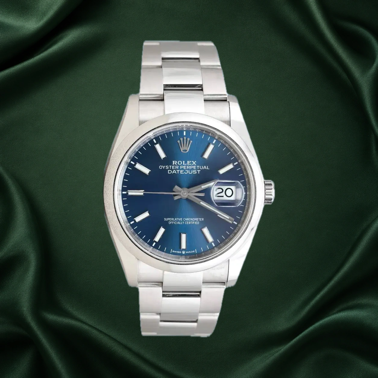 Rolex Datejust 126200 Blue Oyster · partner reference illustration