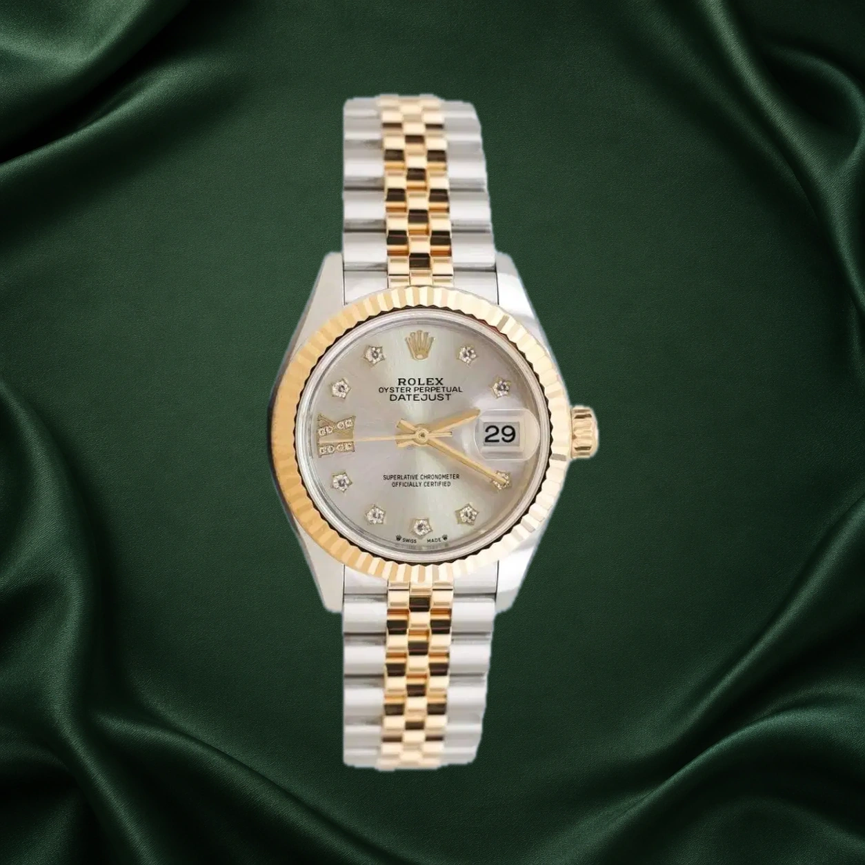 Rolex Datejust 279173 Silver w Star Diamonds Jubilee · partner reference illustration