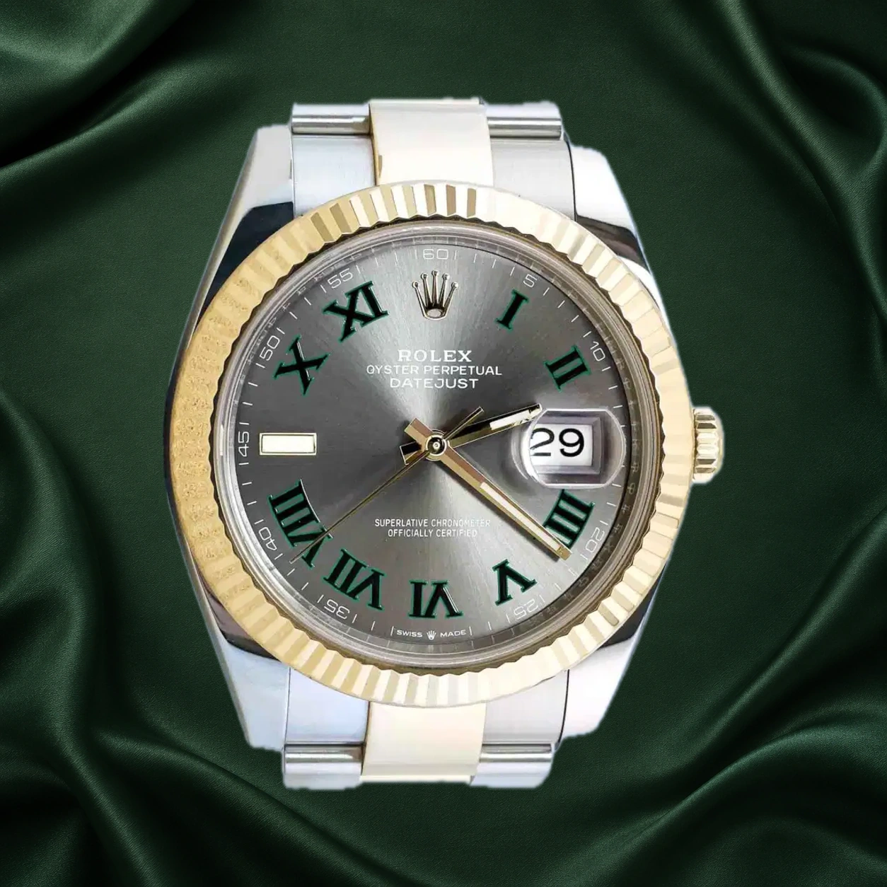 Rolex Datejust 126333 Wimbledon Oyster · partner reference illustration