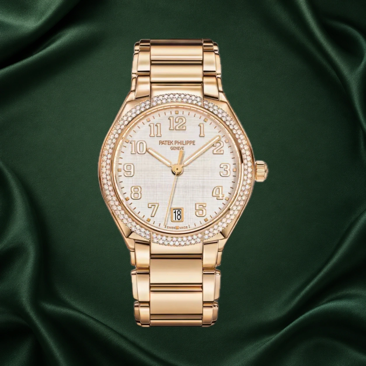 Patek Philippe Twenty~4 Rose Gold 7300/1200R Silvery White Dial 7300/1200 7300 · partner reference illustration