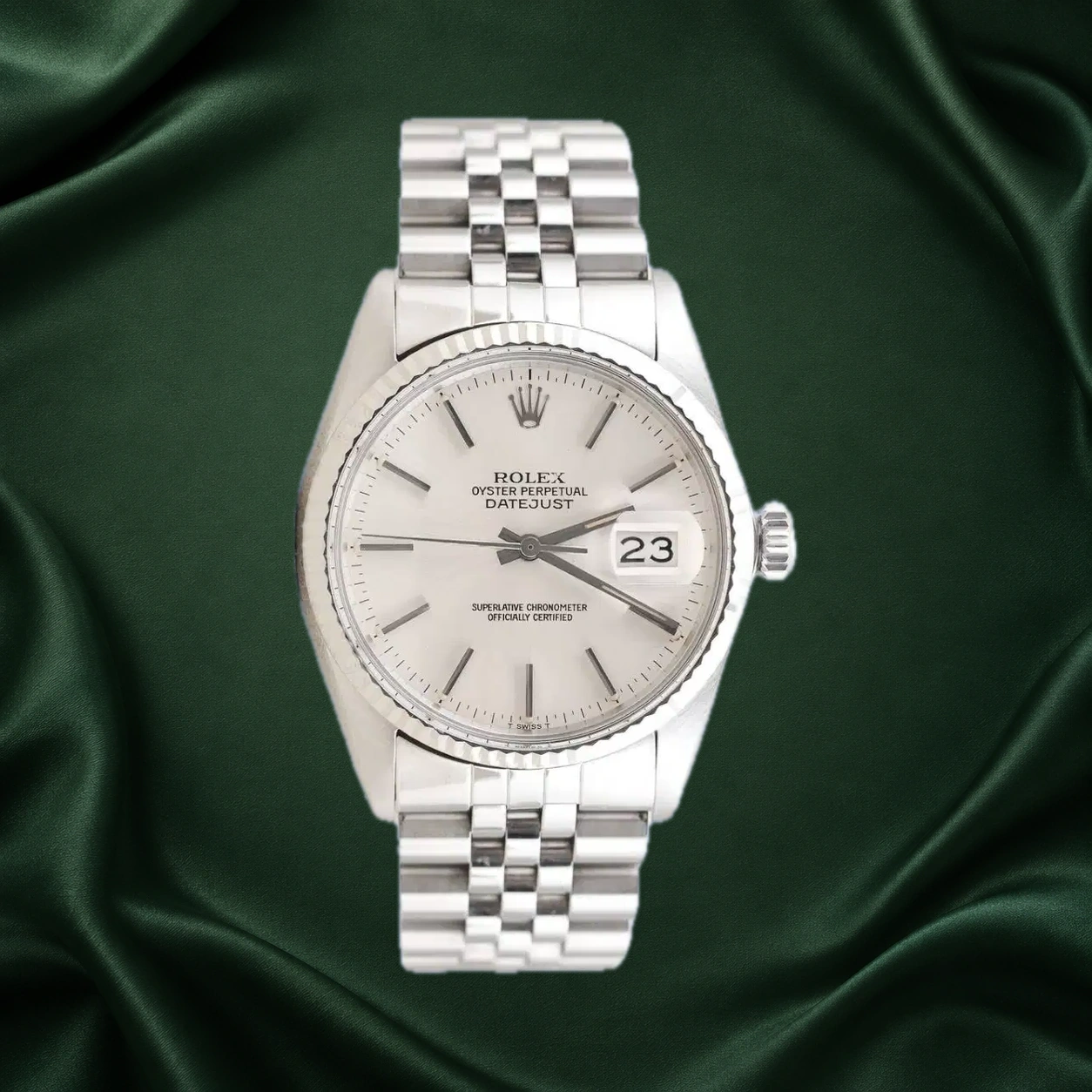 Rolex Datejust 16014 Silver Jubilee · partner reference illustration